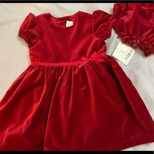 Red Toddler girls dress